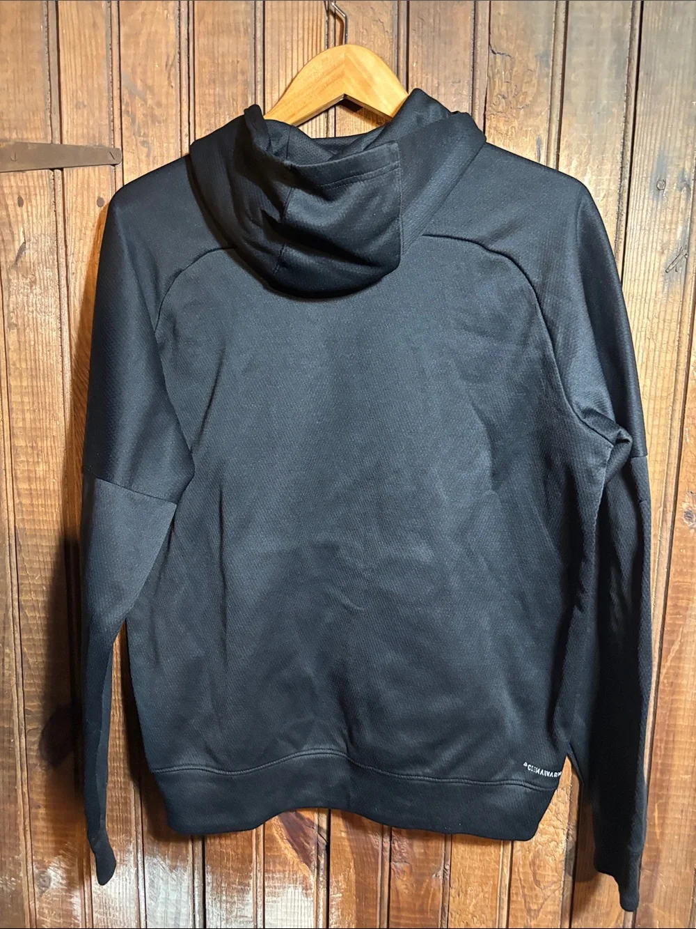 adidas Black Hoodie with White Logo